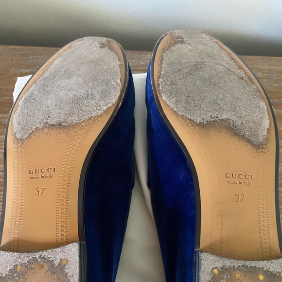 COPY - Gucci velvet shoes BARELY USED size 37 - Picture 5 of 6